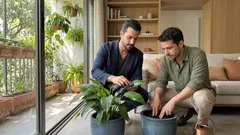 Por que sua planta parece “suar” de manhã — e o que isso revela sobre a rega