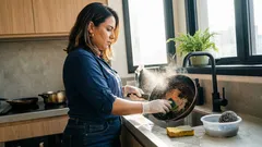 Como tirar gordura incrustada da panela: 3 testes que funcionam sem estragar o material