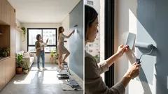 Como usar cor em apartamento pequeno sem deixar tudo apertado: não é pintar de branco, é acertar na base clara e no destaque