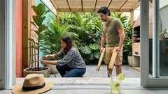 Como deixar o quintal mais fresco no verão com sombra, verde e ideias simples