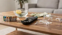 Como limpar controle remoto com pilha vazando sem estragar o aparelho