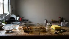 Como limpar refratário de vidro queimado sem riscar com bicarbonato e vinagre