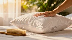 Como lavar travesseiro a seco e tirar cheiro de guardado sem encharcar