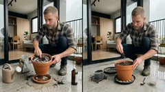 Mofo branco na terra do vaso: como identificar e resolver sem mistério